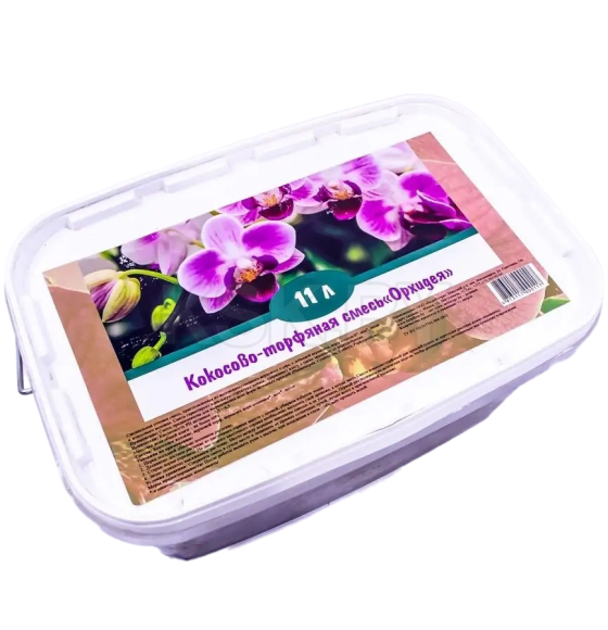 Кокосово-торфяная смесь "Орхидея " 11л, ведро