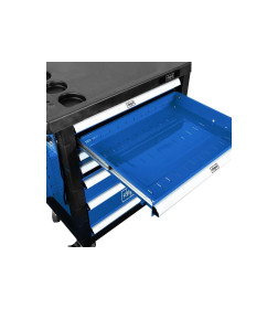 Тележка инструментальная 7-и полочная с набором инструментов 70 пр. 1/4'', 1/2''(4-32мм) Scheppach