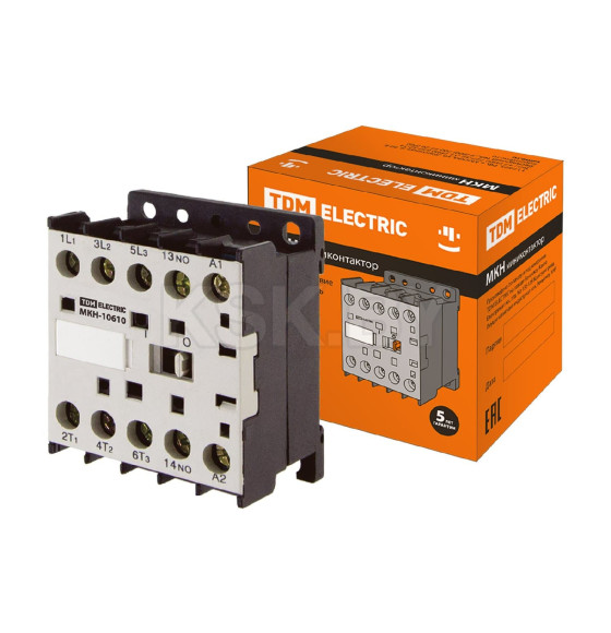 Миниконтактор МКН-10610 6А 24В 1НО TDM SQ0736-0009 (SQ0736-0009) 