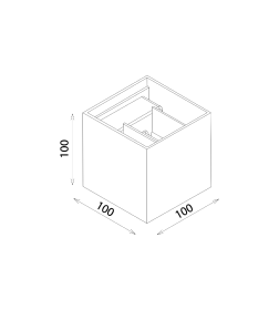 Светильник уличный TECHNO 1548 LED белый ES