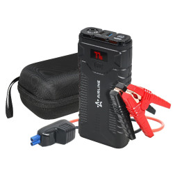 Аккумулятор пусковой (Booster) 16000мАч, 1000А, 14.8V, умные провода, пуск ДВС 5.0d, кейс