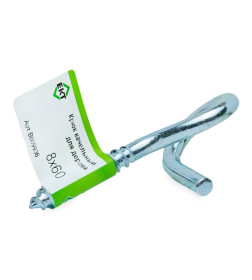 Крюк качельный с резьбой по дереву 8х60, ЕКТ (с этик./1шт)