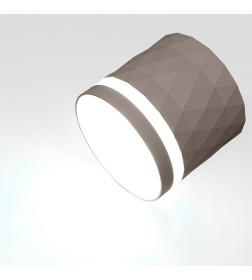 Светильник накладной GX53 графит, ромб, с боковым рассеивателем General