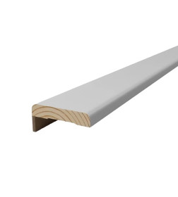 Наличник плоский телескопический 12х70х2150 Белый (массив)