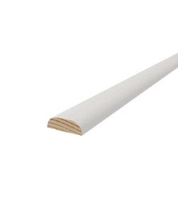 Притворная планка 12х41х2000мм Белый (массив)