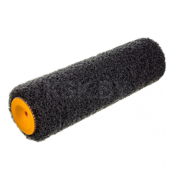 Ролик черный нейлон 25 см (для нанесения штукатурок) АКОР "Профи"