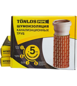 Комплект шумоизоляции для канализационных труб PIPE TONLOS