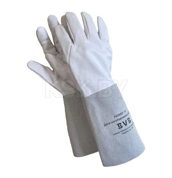 Перчатки кожаные АРГОНЩИК 35 см, размер 14 (8910043) 