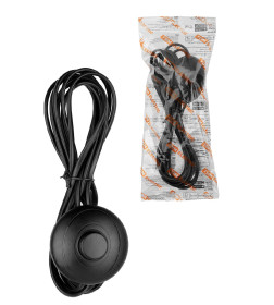 Шнур для БРА с ножным выключателем ШВВП 2х0,5 мм2 3,5 м (черный) TDM SQ1305-1062