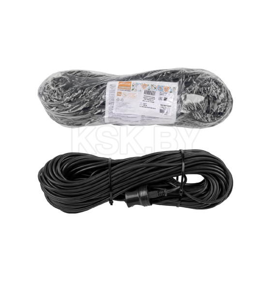 Удлинитель-шнур силовой 50 м, с/з, ПВС 4000 Вт TDM народный SQ1307-0220 (SQ1307-0220) 