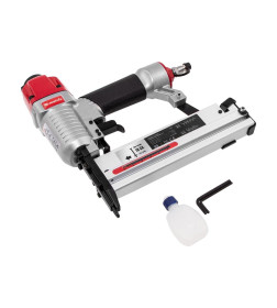 Нейлер-степлер пневматический 2 в 1 с регулировкой глубины (гвозди 18GA, скобы 18GA) Matrix