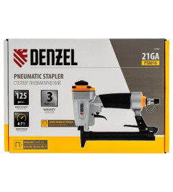 Степлер пневматический для прямоугольных скоб 21GA от 6 до 16 мм Denzel PS8016