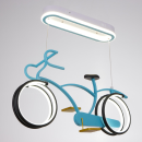 Люстра «Вело» 1366/2 LED 65 Вт 4000К голубой 67×25×37 см BayerLux (5441203) 