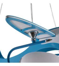 Люстра «Самолетик» 1×40 Вт E27+2xE14 40 Вт синий 52×57×68 см BayerLux