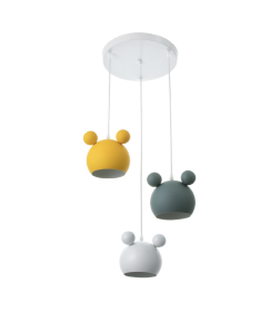 Светильник BayerLux «Барни» 3хЕ27 40 Вт желтый белый зеленый 35×35×30-130 см