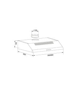 Вытяжка кухонная "making Оasis everywhere" UP-60B