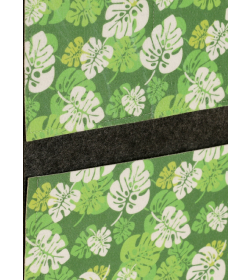 Органайзер подвесной с принтом «Зелёные листья», войлок, 50×30 см 9849564