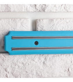 Держатель для ножей магнитный «Цветная линия», 38 см, цвет синий