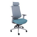 Кресло поворотное DYNAMIC светло-серый+ бирюзовый 123695 (123695) 