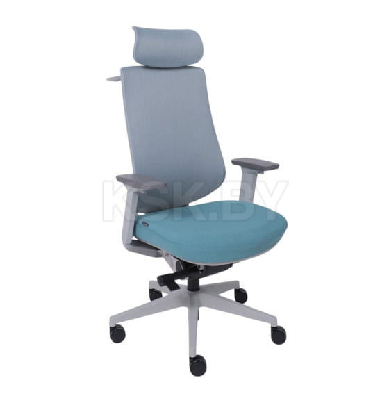 Кресло поворотное DYNAMIC светло-серый+ бирюзовый 123695 (123695) 