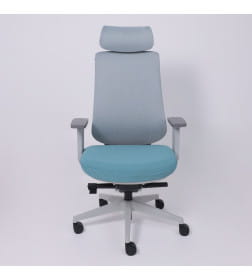 Кресло поворотное DYNAMIC светло-серый+ бирюзовый 123695