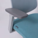 Кресло поворотное DYNAMIC светло-серый+ бирюзовый 123695 (123695) 