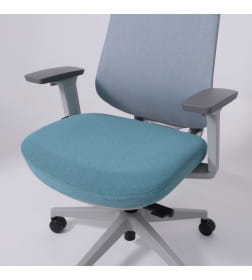 Кресло поворотное DYNAMIC светло-серый+ бирюзовый 123695