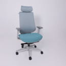 Кресло поворотное DYNAMIC светло-серый+ бирюзовый 123695 (123695) 