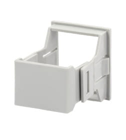 Панель лицевая для выреза в шкафу ПЛ-2, 2 модуля, пластик, без дверцы, IP40, серая TDM SQ0827-0011