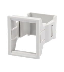 Панель лицевая для выреза в шкафу ПЛ-2, 2 модуля, пластик, без дверцы, IP40, серая TDM SQ0827-0011