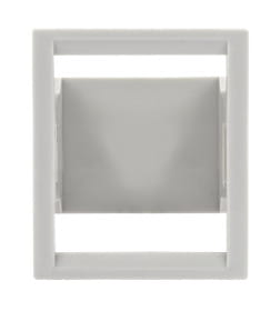 Панель лицевая для выреза в шкафу ПЛ-2, 2 модуля, пластик, без дверцы, IP40, серая TDM SQ0827-0011