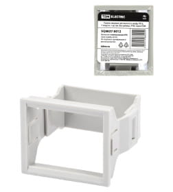 Панель лицевая для выреза в шкафу ПЛ-3, 3 модуля, пластик, без дверцы, IP40, серая TDM SQ0827-0012