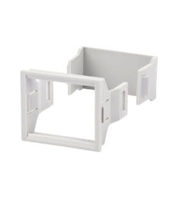 Панель лицевая для выреза в шкафу ПЛ-3, 3 модуля, пластик, без дверцы, IP40, серая TDM SQ0827-0012