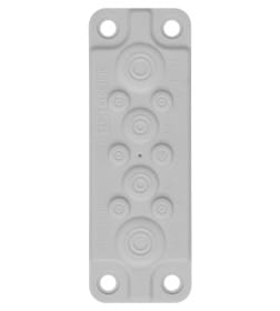 Кабельный ввод мембранный КВМ-10, ТЭП, RAL7035, IP54, 10 вводов TDM SQ0814-0006