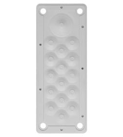 Кабельный ввод мембранный КВМ-16, ТЭП, RAL7035, IP54, 16 вводов TDM SQ0814-0010