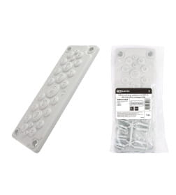 Кабельный ввод мембранный КВМ-25, ТЭП, RAL7035, IP66, 25 вводов TDM SQ0814-0009