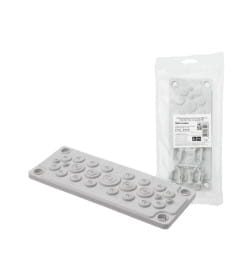 Кабельный ввод мембранный КВМ-25, ТЭП, RAL7035, IP66, 25 вводов TDM SQ0814-0009