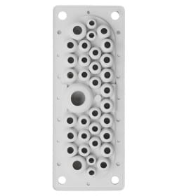 Кабельный ввод мембранный КВМ-25, ТЭП, RAL7035, IP66, 25 вводов TDM SQ0814-0009