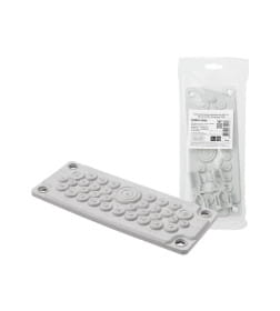 Кабельный ввод мембранный КВМ-35, ТЭП, RAL7035, IP66, 35 вводов TDM SQ0814-0008