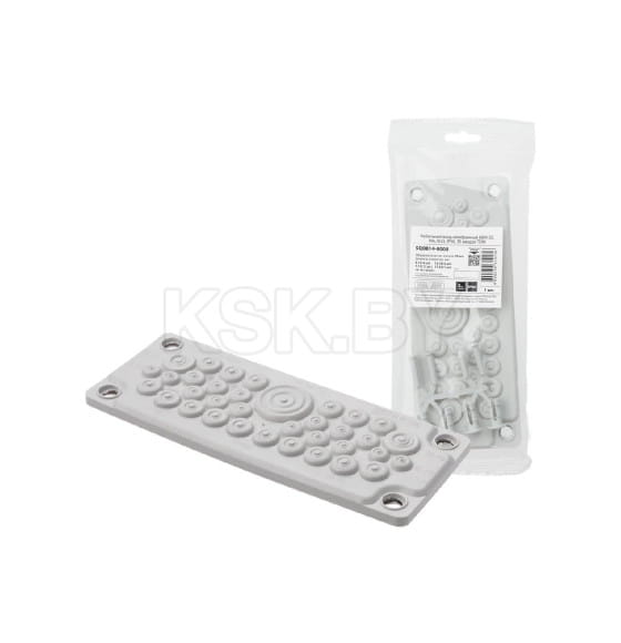 Кабельный ввод мембранный КВМ-35, ТЭП, RAL7035, IP66, 35 вводов TDM SQ0814-0008 (SQ0814-0008) 