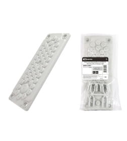 Кабельный ввод мембранный КВМ-50, ТЭП, RAL7035, IP66, 50 вводов TDM SQ0814-0007