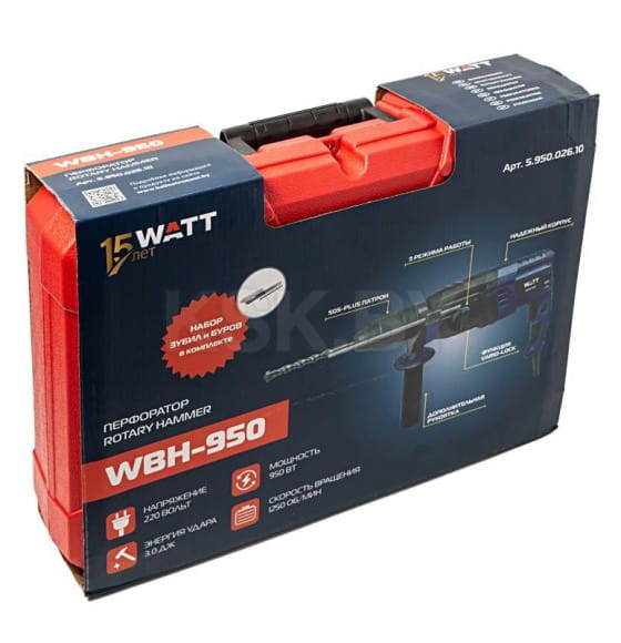 Перфоратор WATT WBH-950 (5.950.026.10) 