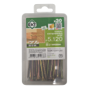 Саморез конструкционный 5.0х120, потай, желтый цинк, ЕКТ (пласт.конт./30шт) (B010160) 