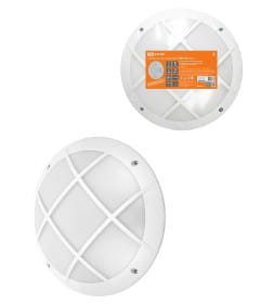 Светильник НБУ 05-60-008 "Мегас 2" белый с решеткой IP64 TDM SQ0328-0307