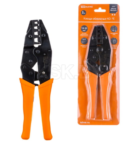 Клещи обжимные КО-7E 10-35 мм TDM SQ1001-0004 (SQ1001-0004) 