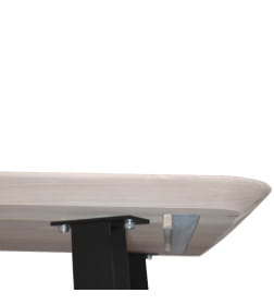 Стол МАЙОН 1200х800х740мм дуб белёный/чёрное подстолье КС-60 108202