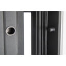 Дверь входная "Рона Smart зеркало" Бетон графит/белый (левая)  960х2050 мм