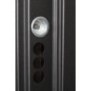 Дверь входная "Рона Smart зеркало" Бетон графит/белый (левая)  960х2050 мм