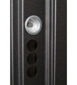 Дверь входная "Рона Smart зеркало" Бетон графит/белый (левая)  960х2050 мм