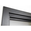 Дверь входная "Рона Smart зеркало" Бетон графит/белый (левая)  960х2050 мм